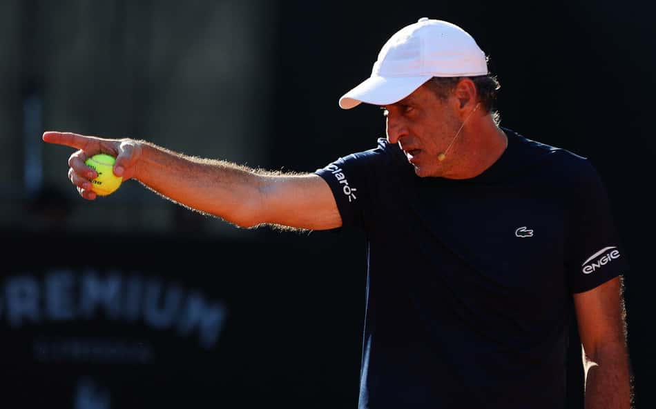 O ex-tenista profissional Fernando Meligeni no LA Open (Foto: Luiz Pires/Fotojump/Divulgação)