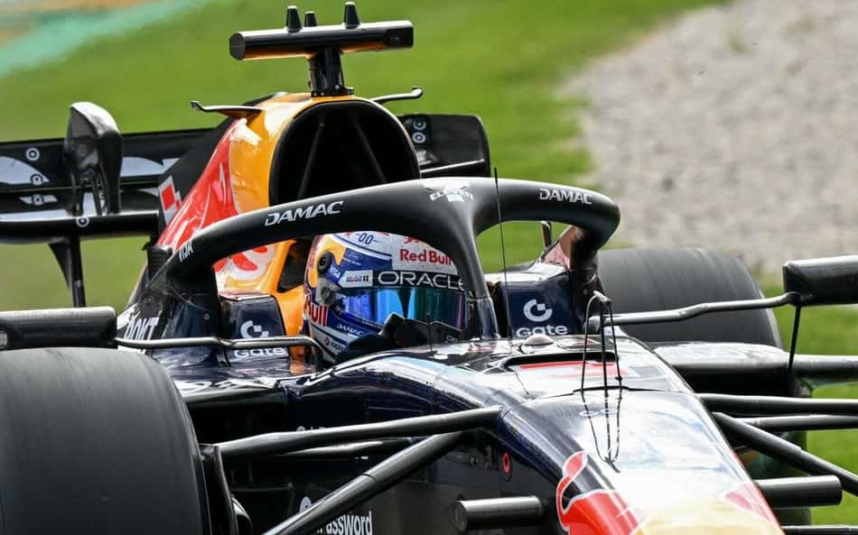 Max Verstappen, da Red Bull, durante o GP da Austrália de F1 (Foto: Paul Crock/ AFP)