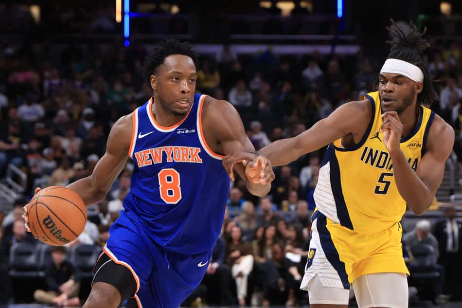 OG Anunoby em ação pelo New York Knicks (Foto: Justin Casterline/Getty Images)