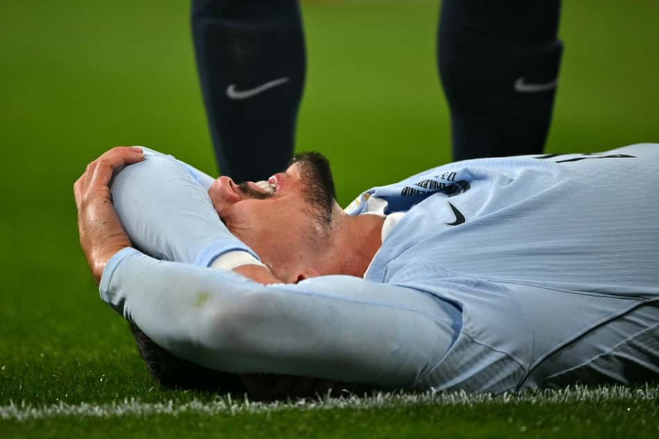 Piquerez em partida do Uruguai diante da Inglaterra. (Foto: GLYN KIRK / AFP)