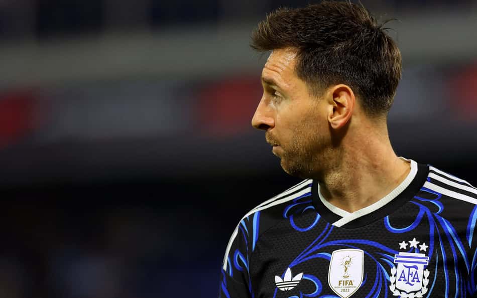 Lionel Messi durante amistoso internacional (Foto: Alejandro Pagni/AFP)