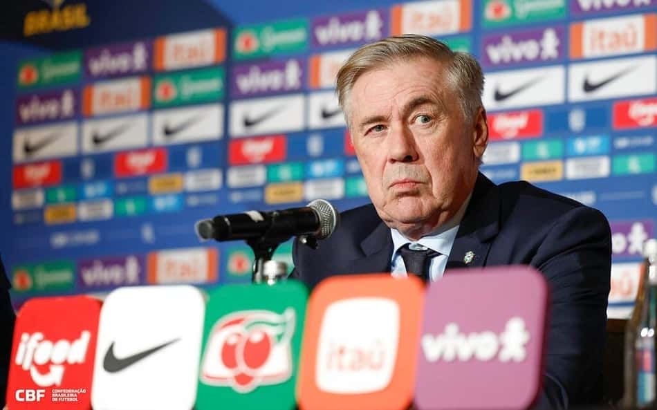Ancelotti: 'Estou feliz, motivado, confiante e tranquilo para a Copa'
