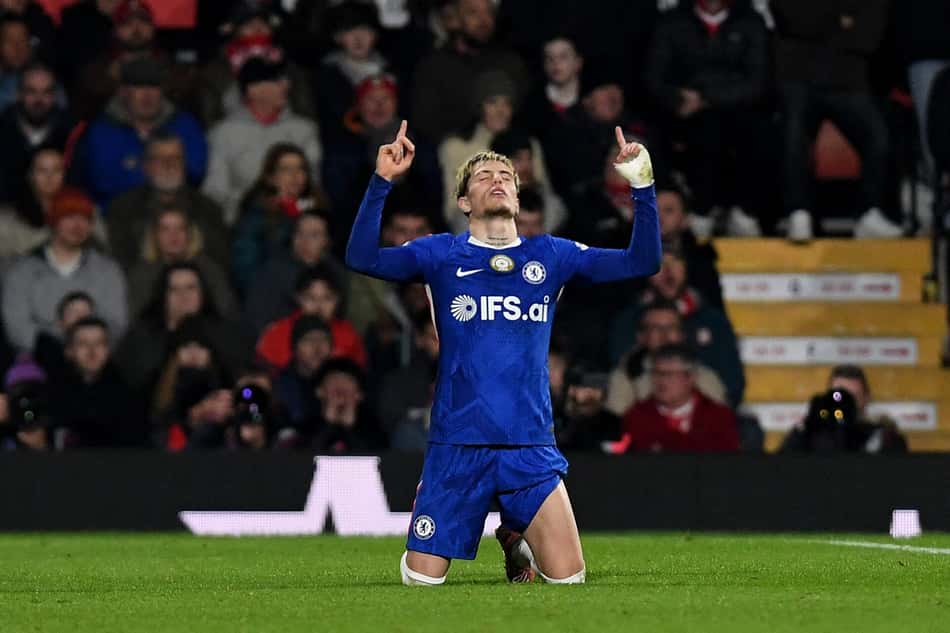 Chelsea venceu o Wrexham por 4 a 2 na Copa da Inglaterra (Foto: PETER POWELL / AFP)