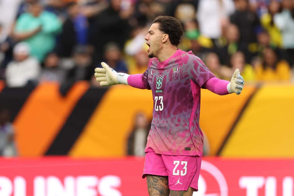 goleiro Ederson, pela Seleção Brasileira