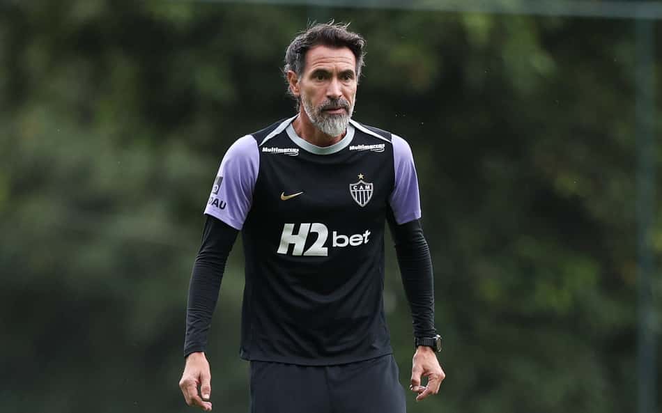 El barba treinamento no Galo (Foto: Pedro Souza / Atlético)