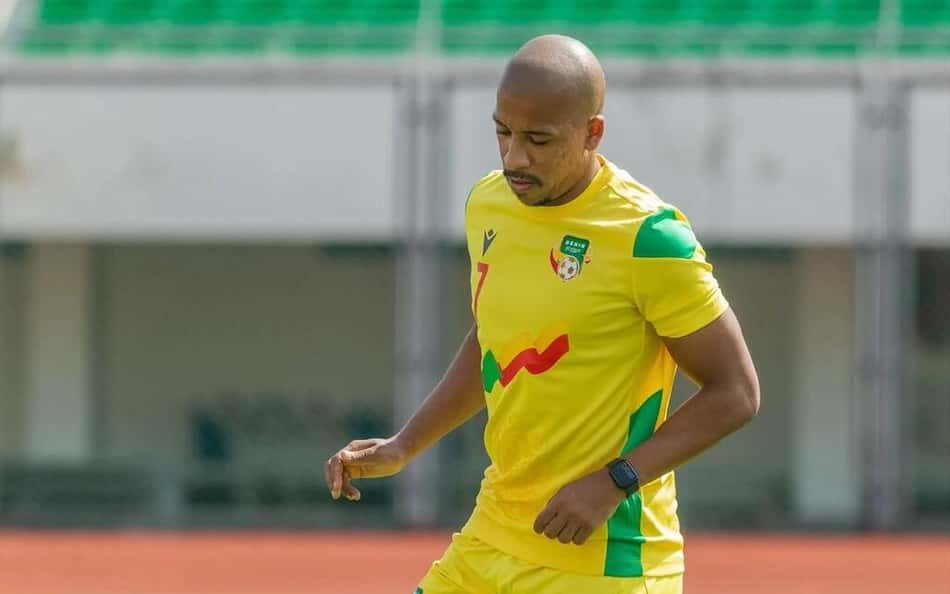 Felipe Santos em ação por Benim (Foto: Reprodução)