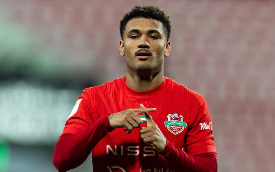 Kauan Santos brilha em goleada do Shabab Al Ahli (Foto: Divulgação/Shabab Al Ahli)