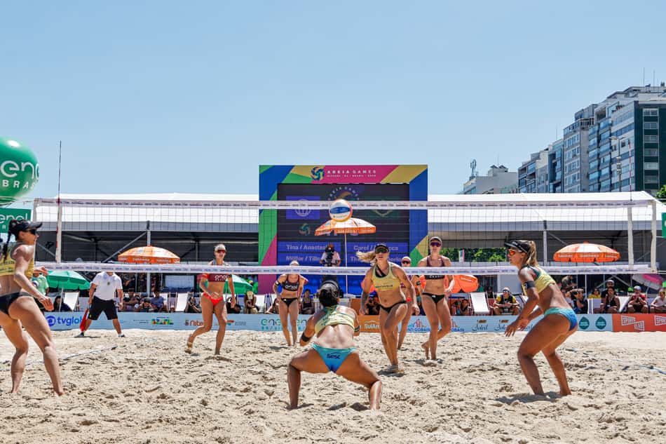 Brasil x Mundo: jogo de quartetos do Areia Games (Foto: Wallace Teixeira)