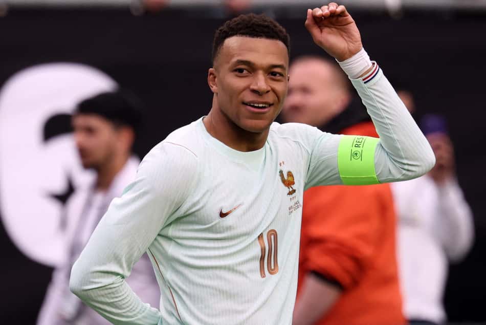 Mbappé em ação pela seleção francesa