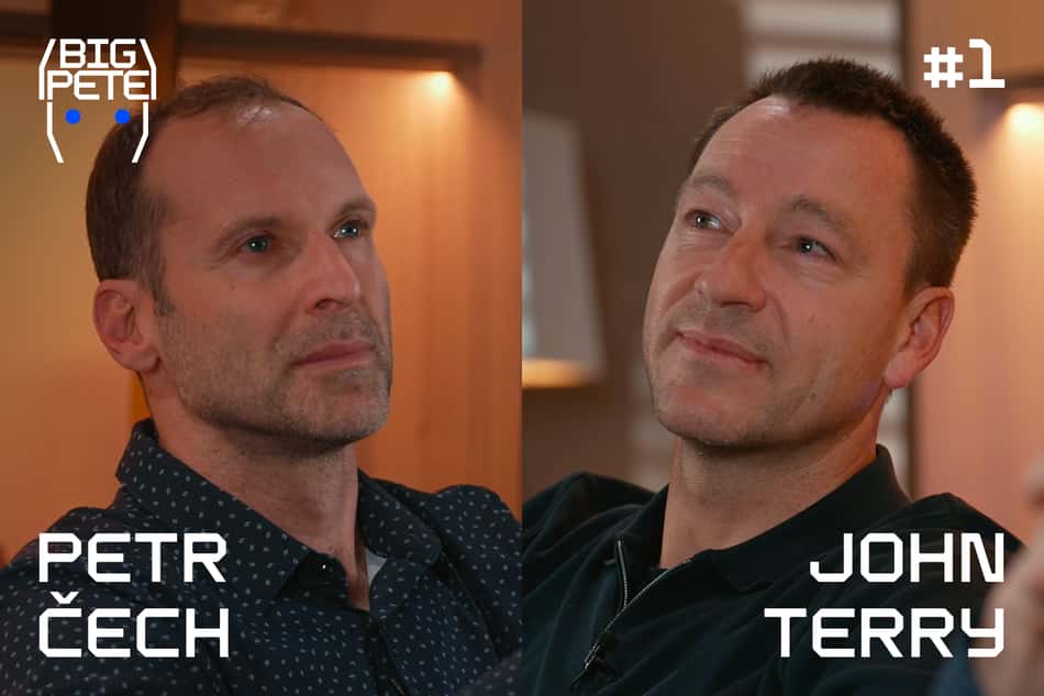 Petc Cech e John Terry em nova série (Foto: Distribuição/Flashscore)