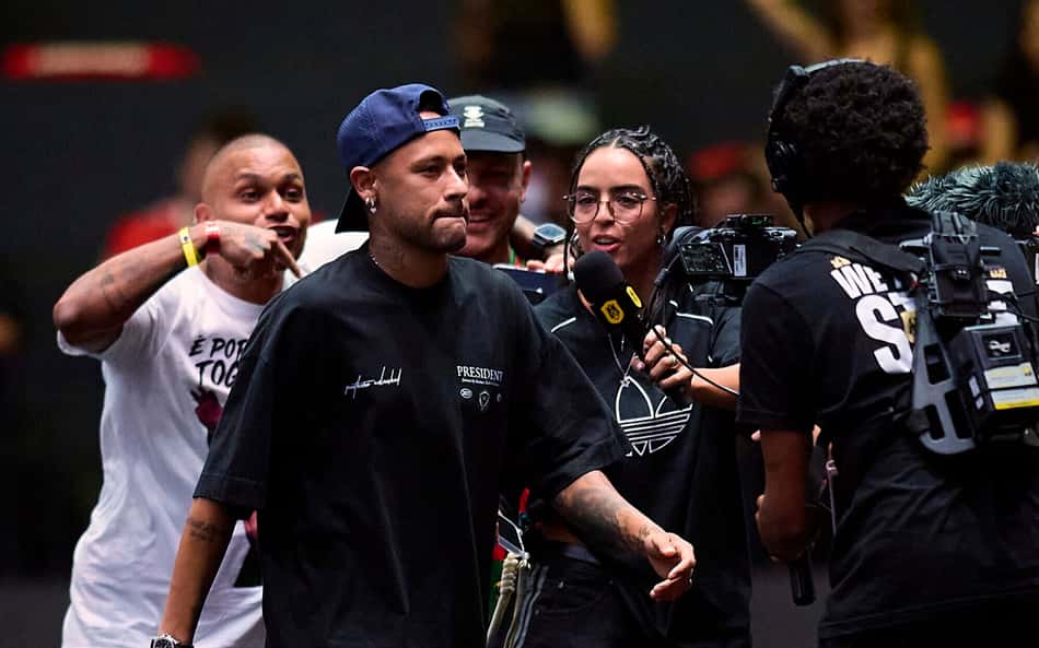 Neymar comemora gol na Kings League Brasil (Foto: Divulgação/ Kings League Brasil)