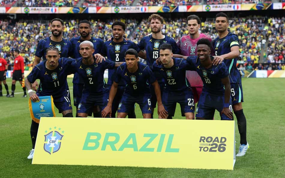 Seleção Brasileira titular no amistoso contra a França