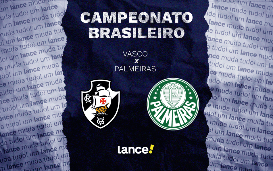 Vasco e Palmeiras se enfrentam nesta quinta-feira (12) (Foto: Arte Lance!)