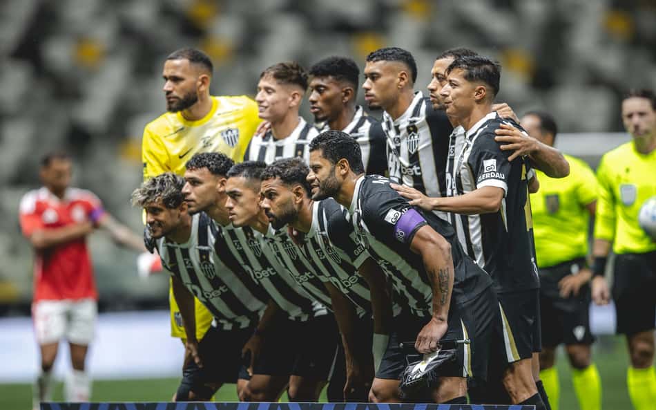 Time do Atlético na Arena MRV (Foto: Pedro Souza / Atlético)