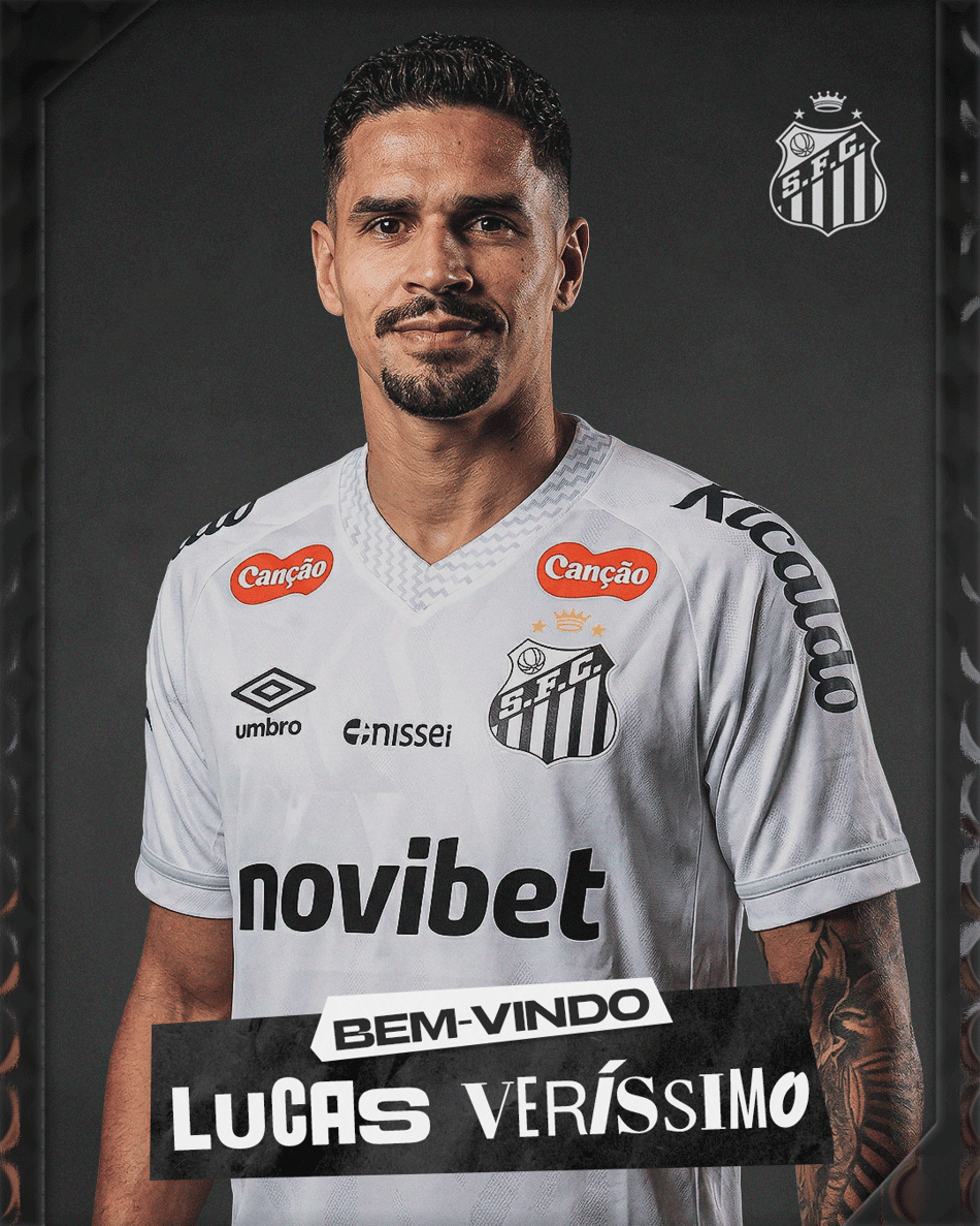 Lucas Veríssimo foi anunciado pelo Santos nesta terça-feira (3). (Foto: Divulgação/ Santos FC)