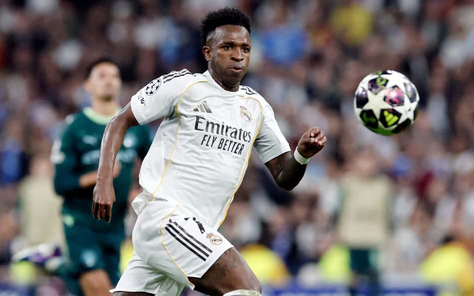 Vini Jr iguala Cristiano Ronaldo em recorde pelo Real Madrid na Champions League