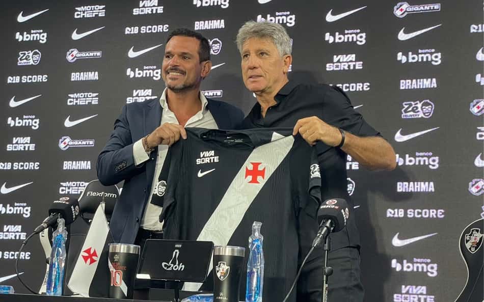 Renato Gaúcho em sua apresentação no Vasco (Foto: Pedro Cobalea/Lance!)