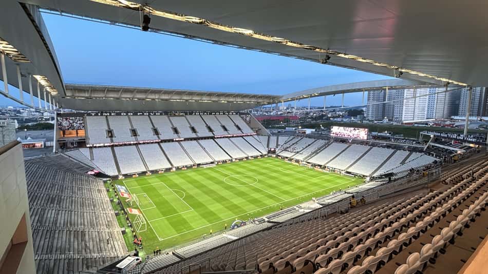Neo Quimica Arena antes de Corinthians e Flamengo (Foto: Vinícius Harfush/ Lance!)