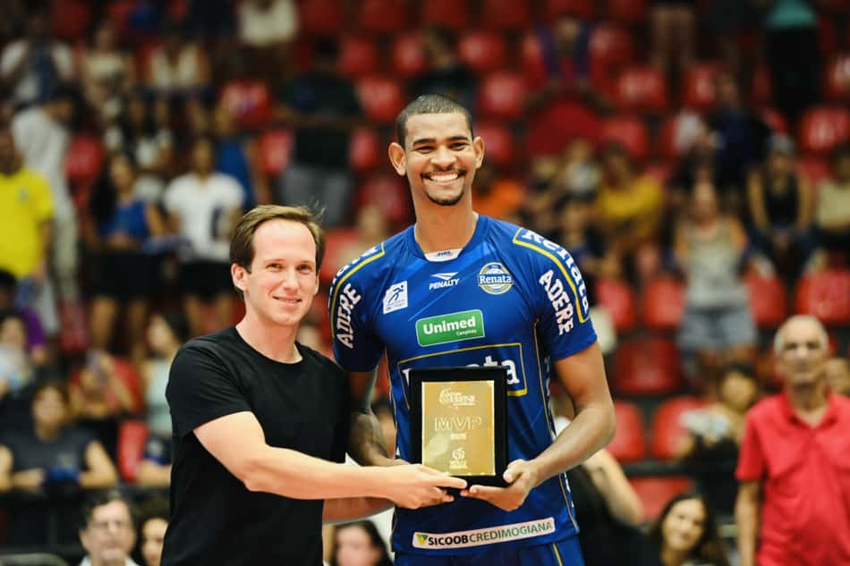 Adriano foi o MVP da Copa Brasil Masculina de Vôlei 2026 (Foto: Rafael de Paula/Usina de Ideias/CBV)