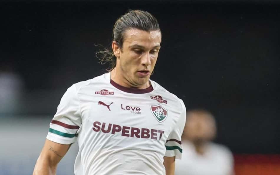 Canobbio em ação no jogo do Fluminense contra o Remo