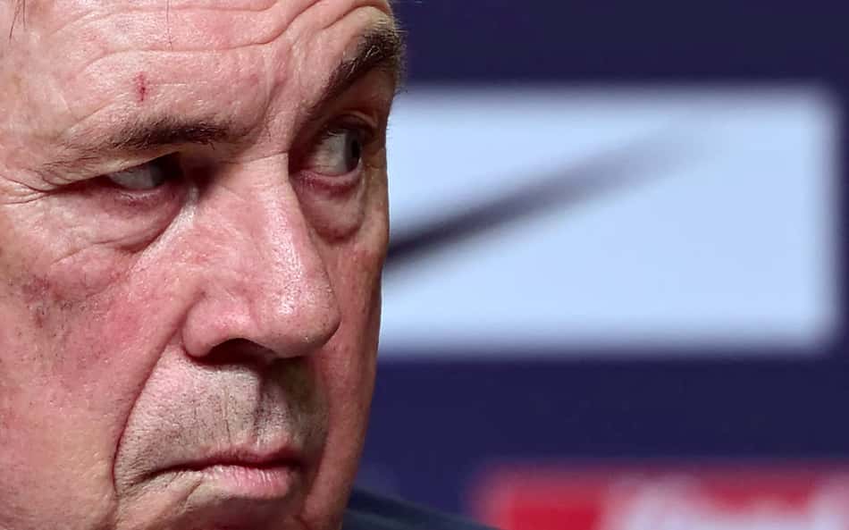 Carlo Ancelotti durante coletiva da Seleção Brasileira