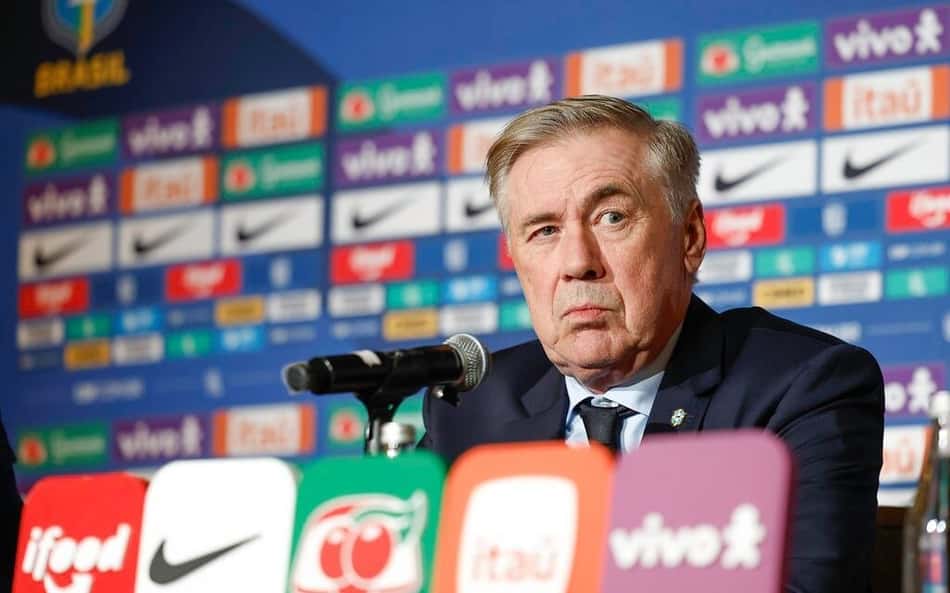 Carlo Ancelotti, técnico da Seleção Brasileira