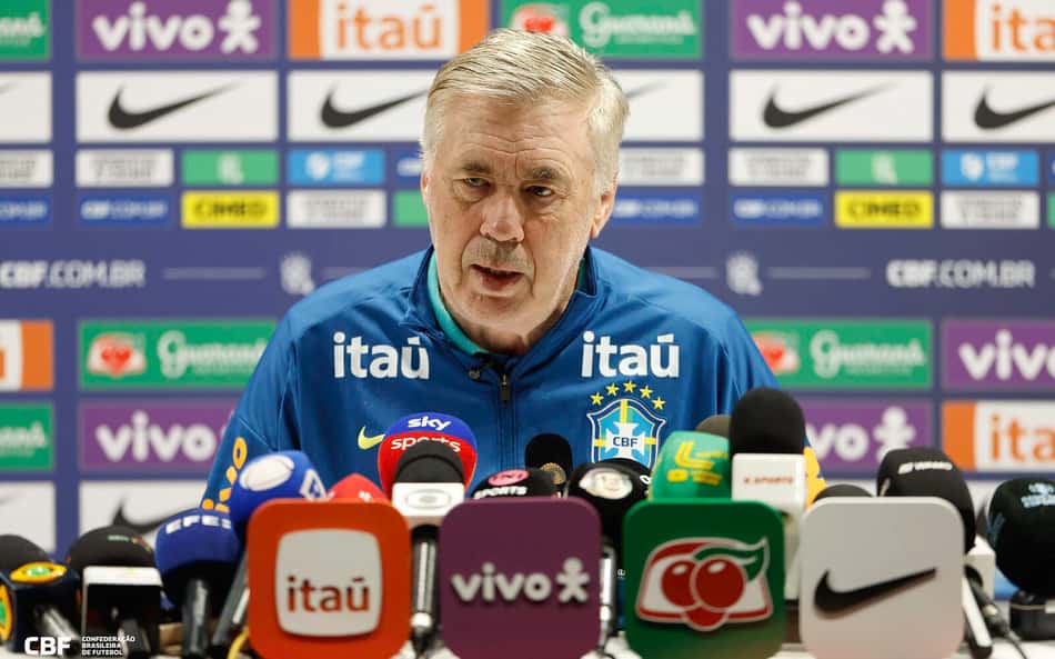 Carlo Ancelotti, técnico da Seleção Brasileira