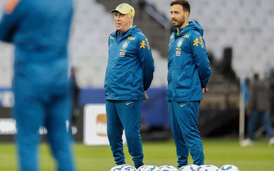 Davide Ancelotti volta a integrar a comissão técnica da Seleção Brasileira