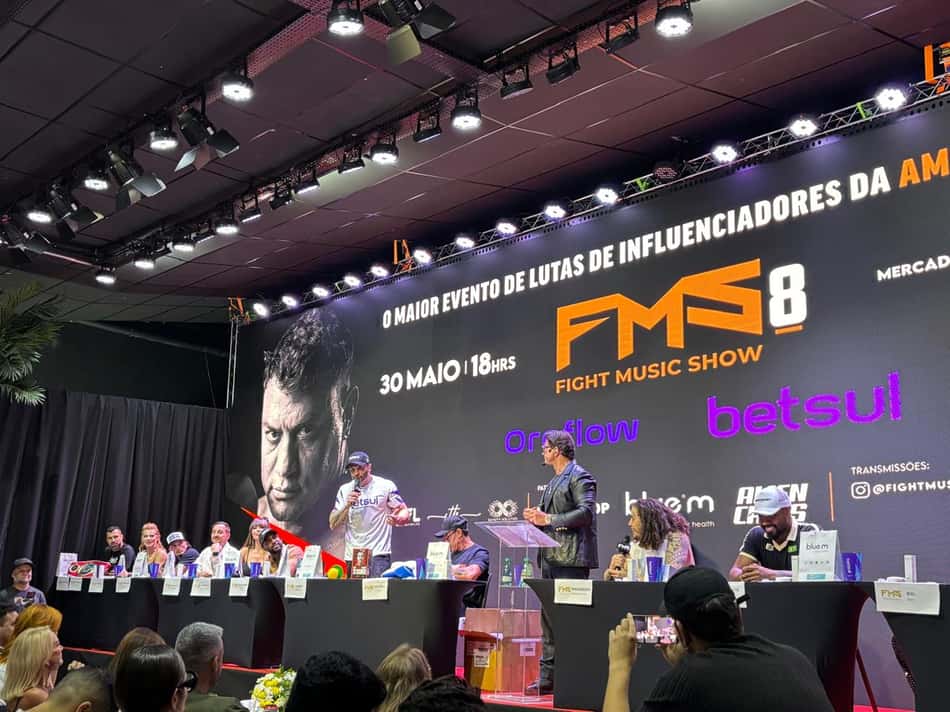 Coletiva de apresentação do Fight Music Show 8