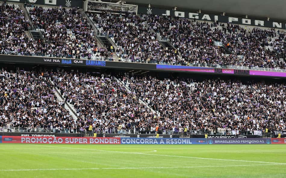 Corinthians lotou seu estádio na final do Brasileirão Feminino (Foto: Staff Images Woman/CBF)