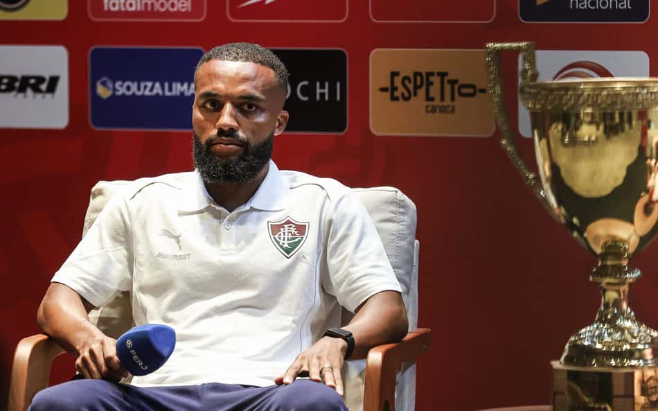 Samuel Xavier, do Fluminense em entrevista coletiva da Final do Campeonato Carioca