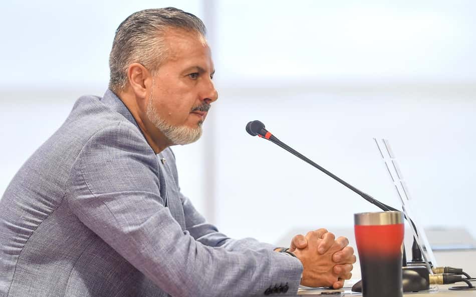 José Boto, diretor técnico do Flamengo, em entrevista coletiva no Ninho do Urubu.