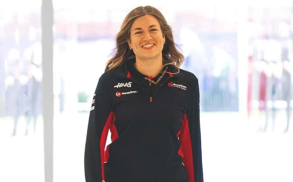Laura Müller, engenheira-chefe de Esteban Ocon na Haas (Foto: Reprodução/F1)