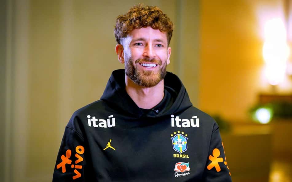 Léo Pereira, zagueiro do Flamengo, na Seleção Brasileira (Foto: Joilson Marconne/CBF)
