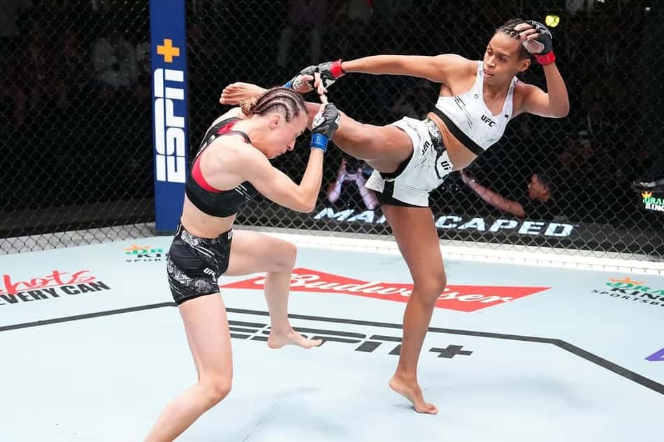 Luana "Dread" Carolina em ação no UFC (Foto: Reprodução/Instagram)