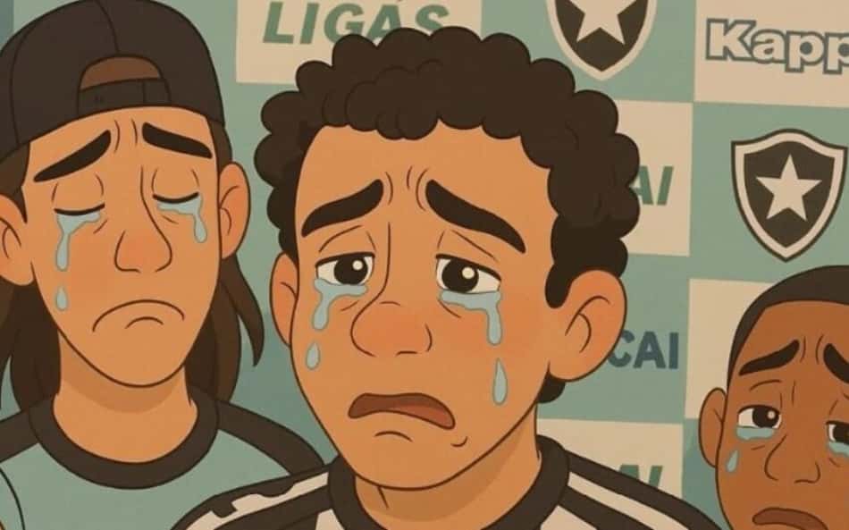 Botafogo foi alvo de memes após a eliminação na Pré-Libertadores (Foto: Reprodução)