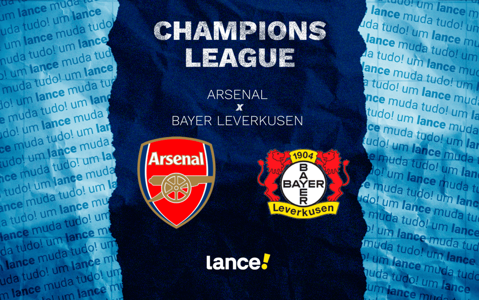 Arsenal x Bayer Leverkusen: onde assistir pela Champions League (Foto: Arte/Lance!)