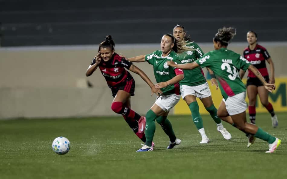 Palmeiras e Flamengo empatam pelo Brasileirão Feminino; veja gols