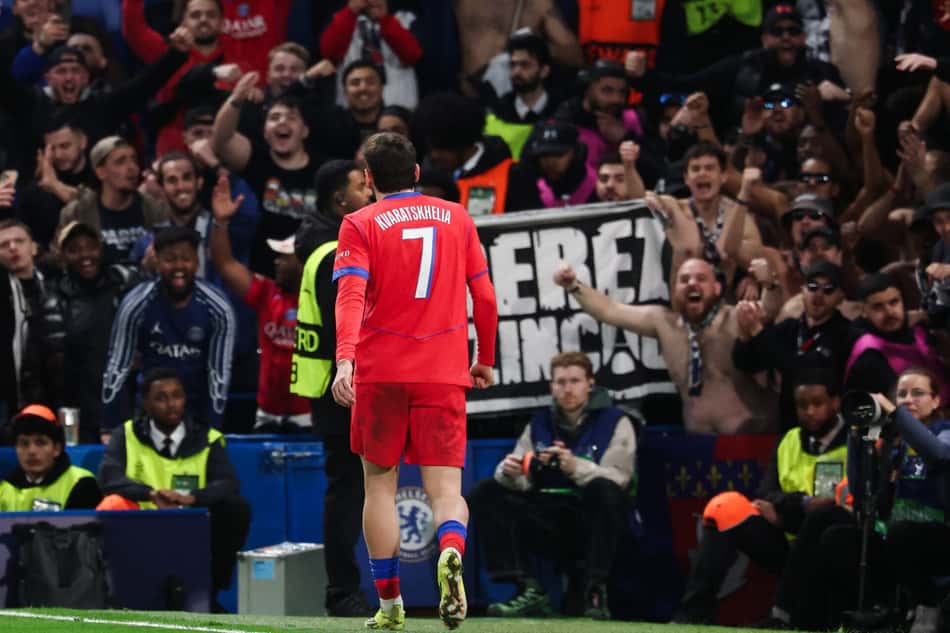 O PSG venceu o Chelsea por 3 a 0 na Champions League (Foto: FRANCK FIFE / AFP)