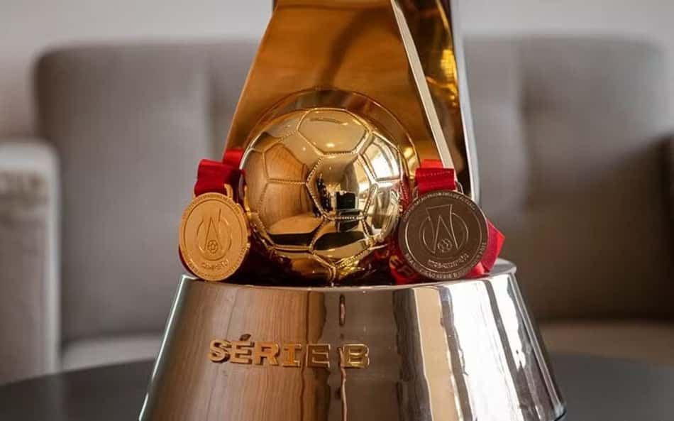 troféu taça medalha Série B 2025