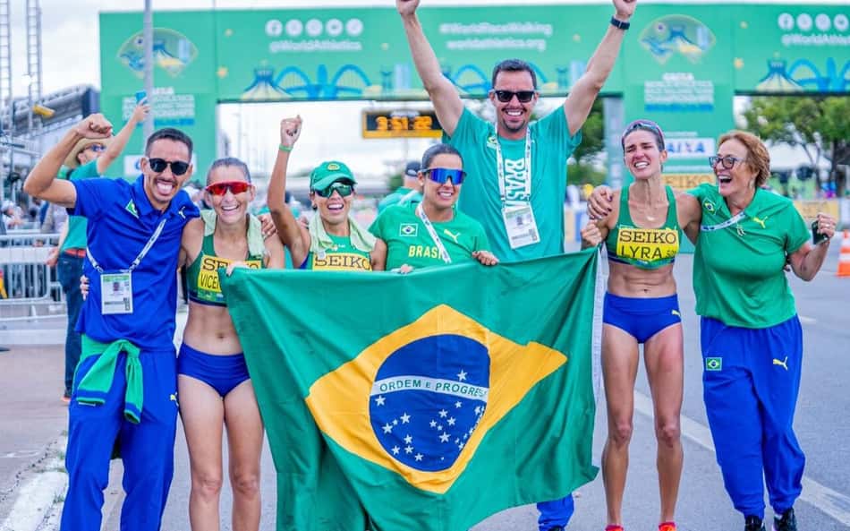 Equipe feminina leva bronze inédito para o Brasil no Mundial de Marcha Atlética