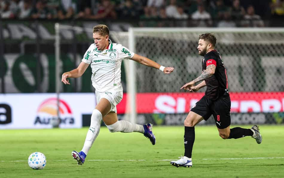 Veja gol em Bragantino x Palmeiras: Flaco López abre o placar