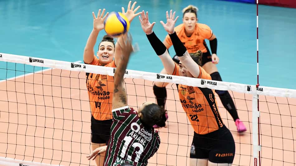 Fluminense x Osasco no jogo 2 da série de quartas de final da Superliga Feminina 25/26 (Foto: Mailson Santana/ FFC)