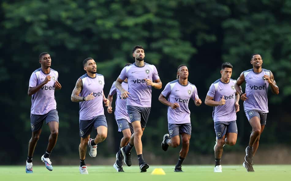 Botafogo em treino no CT Lonier (Foto: Vítor Silva/Botafogo)