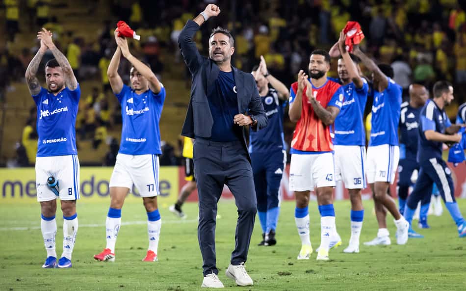Barcelona-EQU x Cruzeiro, no Estádio Monumental Isidro Romero Carbo, em Guayaquil-EQU (Foto: Gustavo Aleixo/Cruzeiro)
