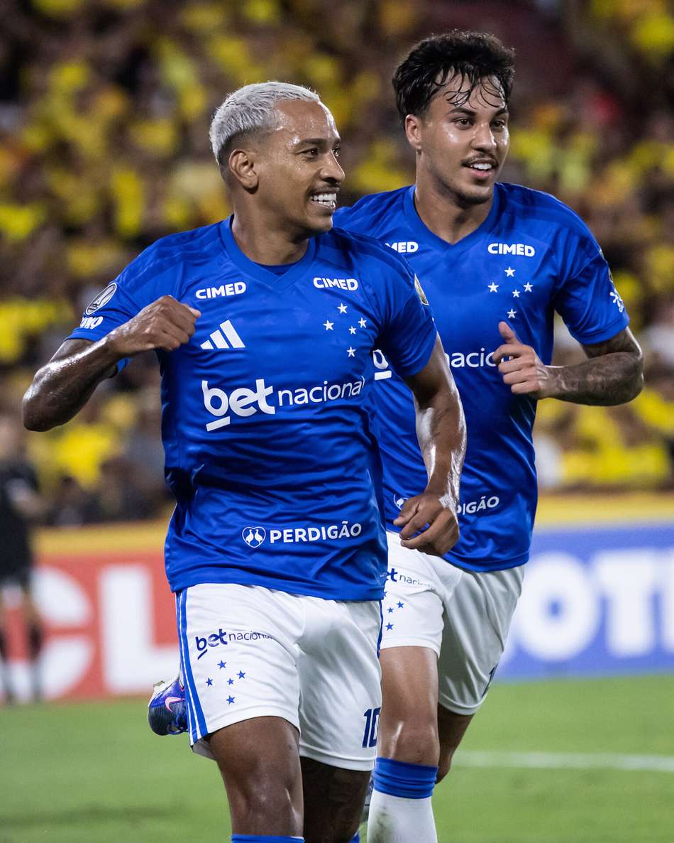 Barcelona-EQU x Cruzeiro, no Estádio Monumental Isidro Romero Carbo, em Guayaquil-EQU (Foto: Gustavo Aleixo/Cruzeiro)