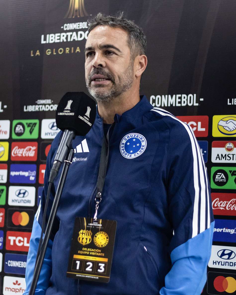Barcelona-EQU x Cruzeiro, no Estádio Monumental Isidro Romero Carbo, em Guayaquil-EQU (Foto: Gustavo Aleixo/Cruzeiro)