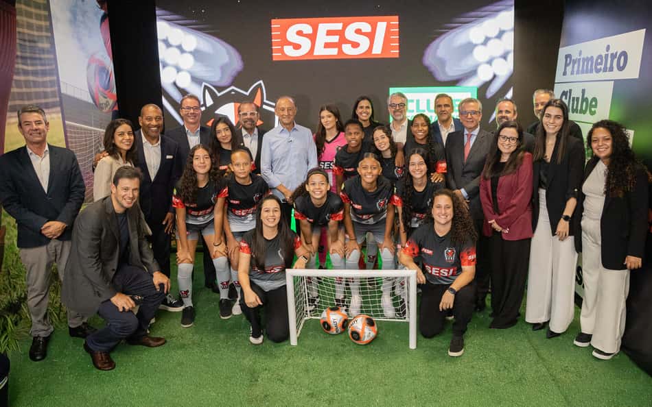 SESI-SP recebe Certificado de Clube Formador de Futebol Feminino. (Foto: Everton Amaro / Fiesp)