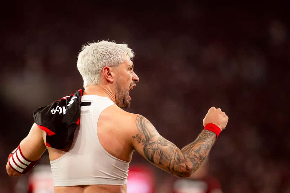 Arrascaeta marcou na vitória do Flamengo sobre o Bahia (Foto: Adriano Fontes/Bahia)