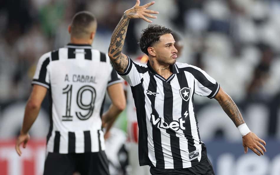 Mateo Pote comemora gol do Botafogo (Foto: Vítor Silva/Botafogo)
